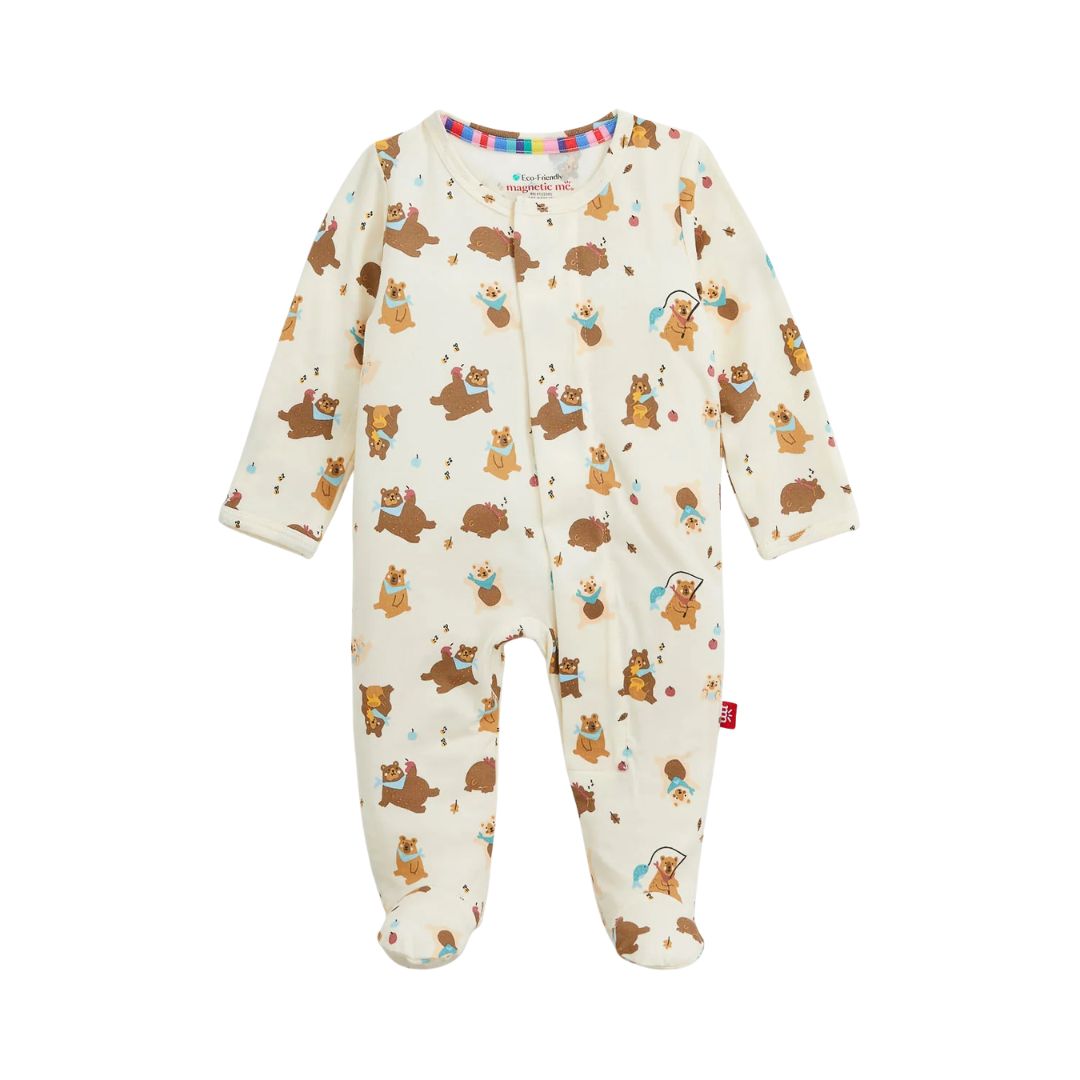 Ivory Beary Silly Magnetic Footie