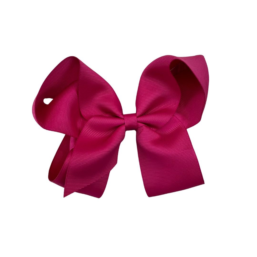 hot pink grosgrain bow