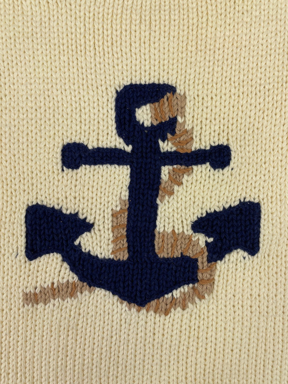 close up of anchor design