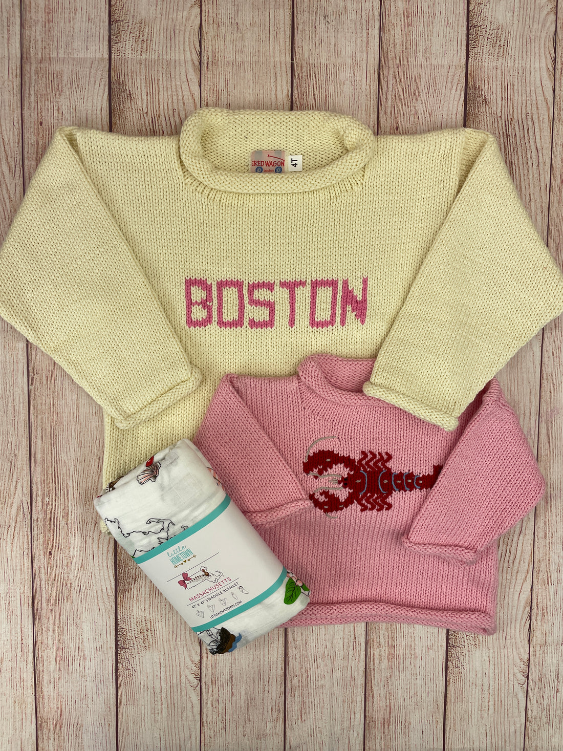 boston sweater and lobster sweater