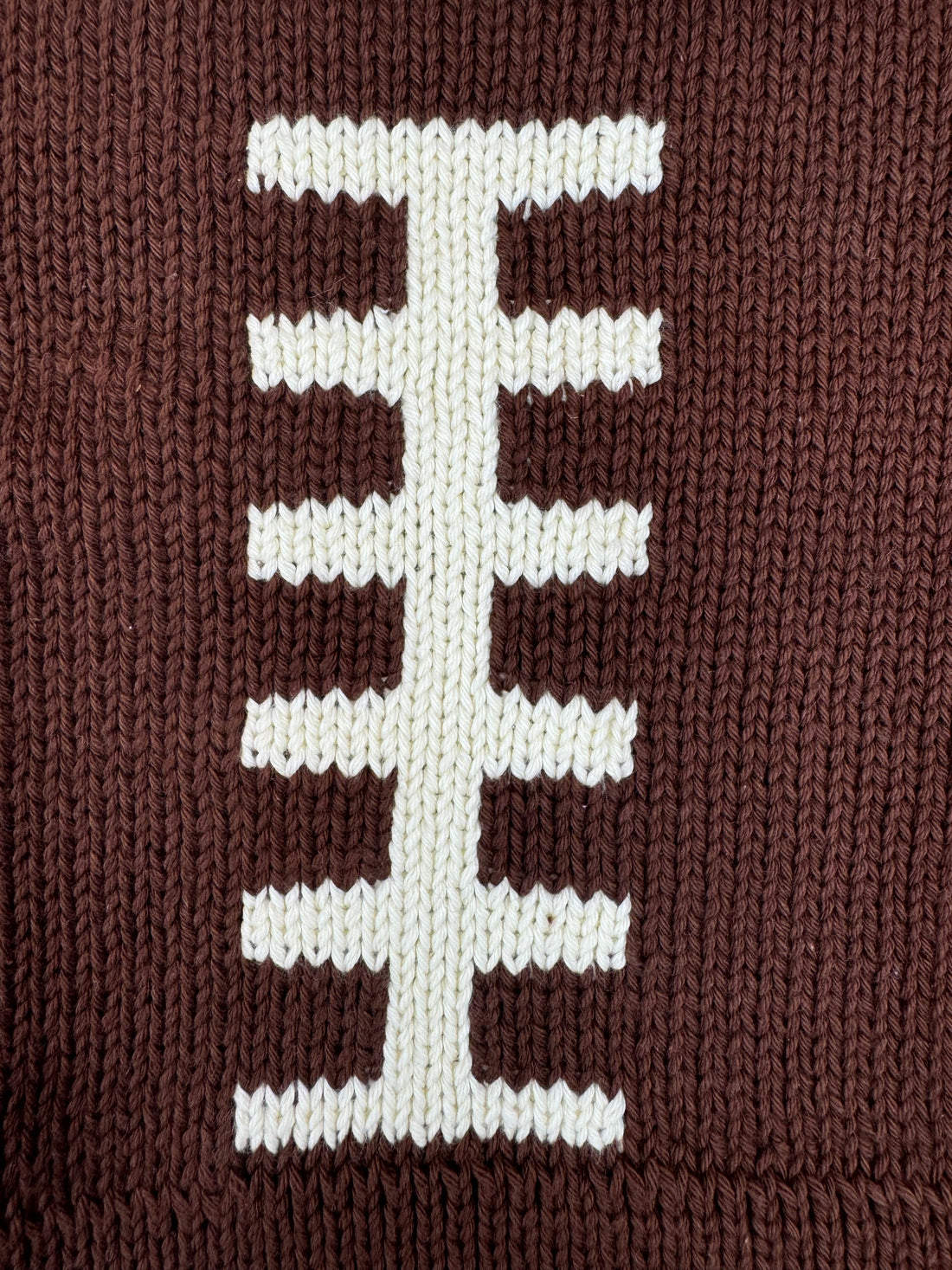 close up of &quot;football stitching&quot;