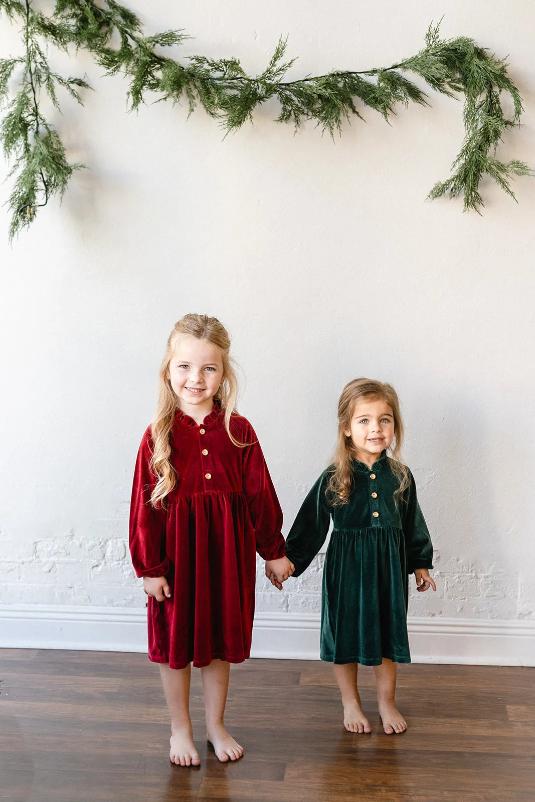 cranberry velvet holiday dress for kids