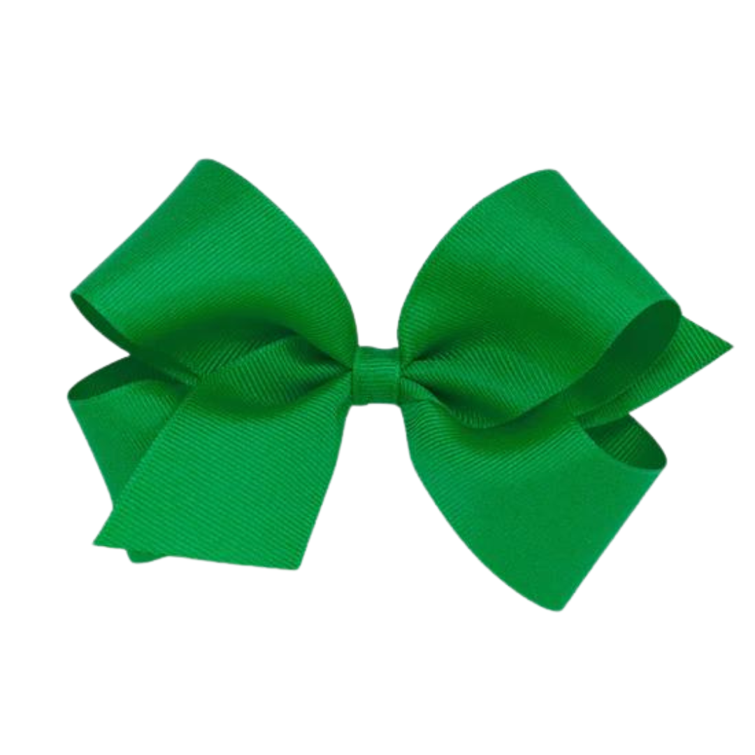green hair bow for kids