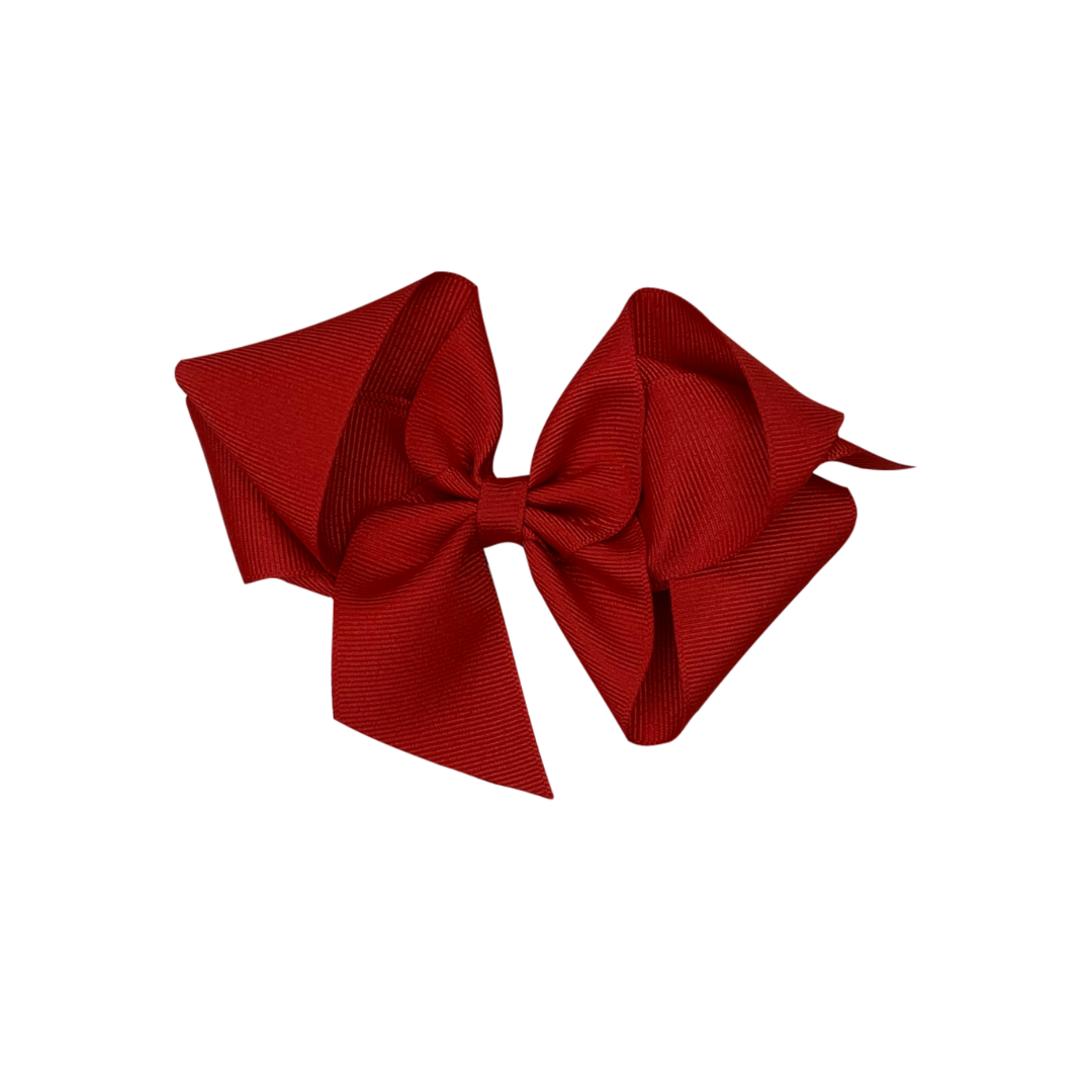 red bow on hair clip