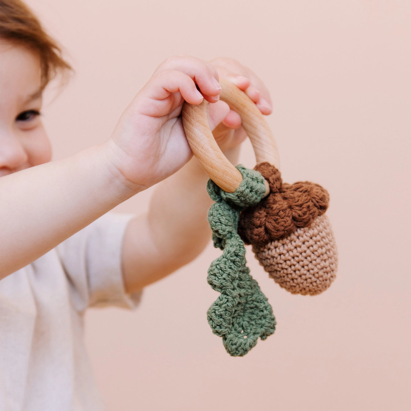 Crochet baby teether hotsell