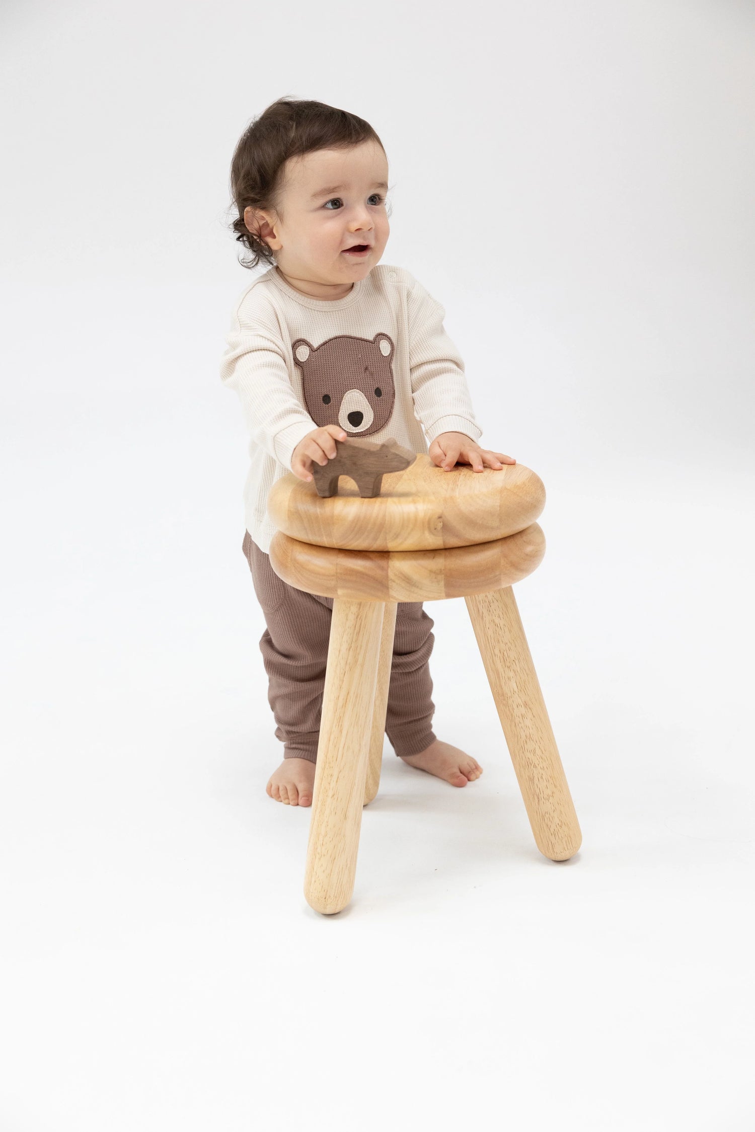 ivory brown bear set