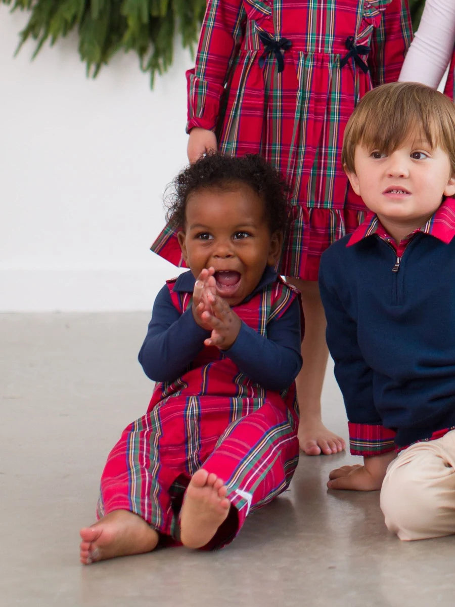 Tartan romper baby hotsell