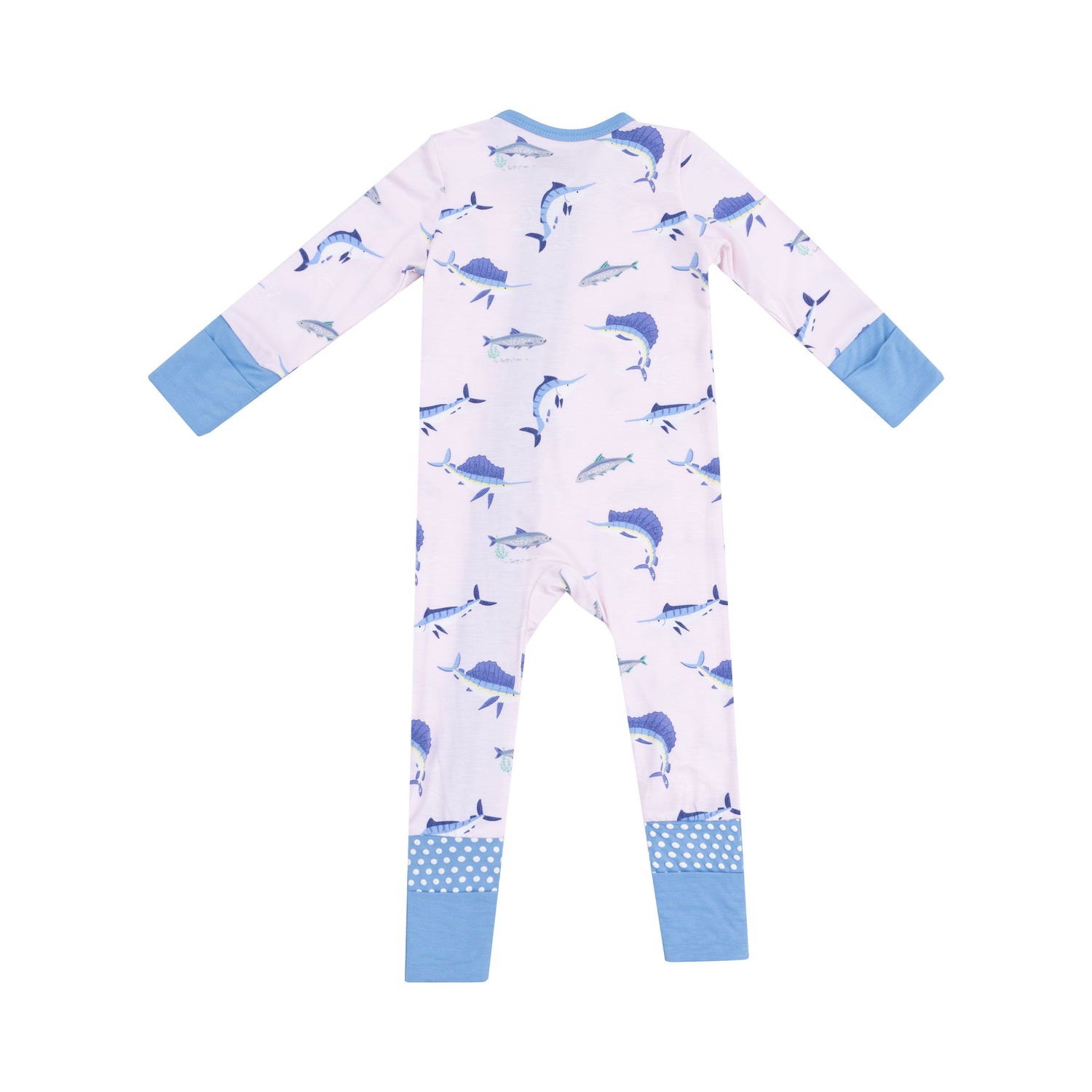 pink romper with deep sea fishing fish