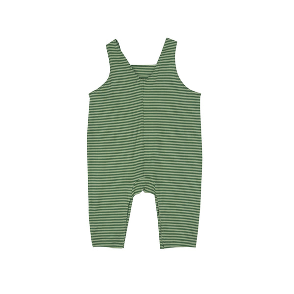 green striped overalls