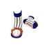 striped baby socks with baseball shaped rattles