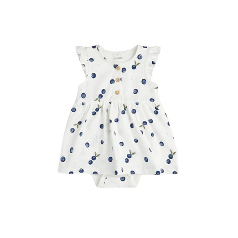 blueberry ruffle dress for baby