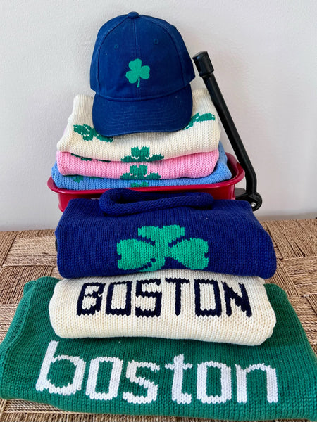 shamrock and boston sweaters - shamrock hat