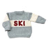 Knitted sweater with &