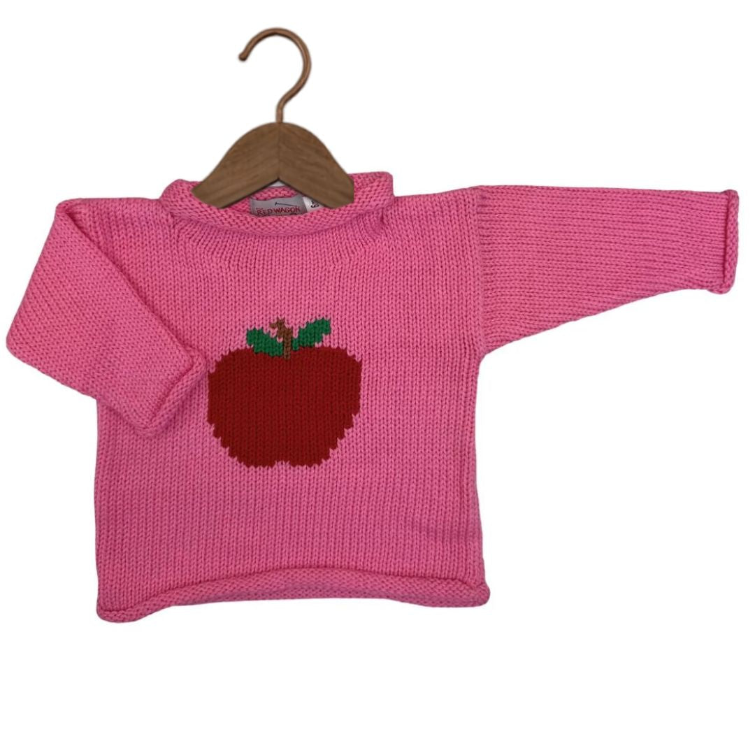 Pink Apple Roll Neck Sweater