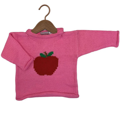 Pink Apple Roll Neck Sweater