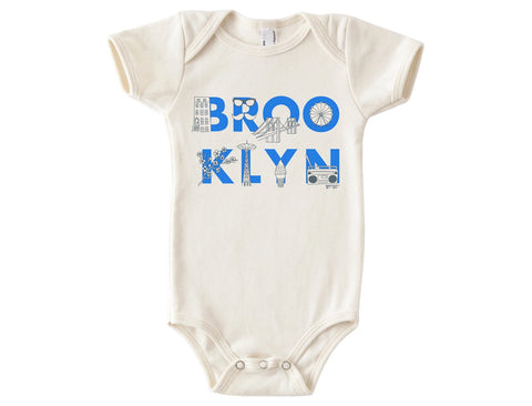 Brooklyn baby onesie