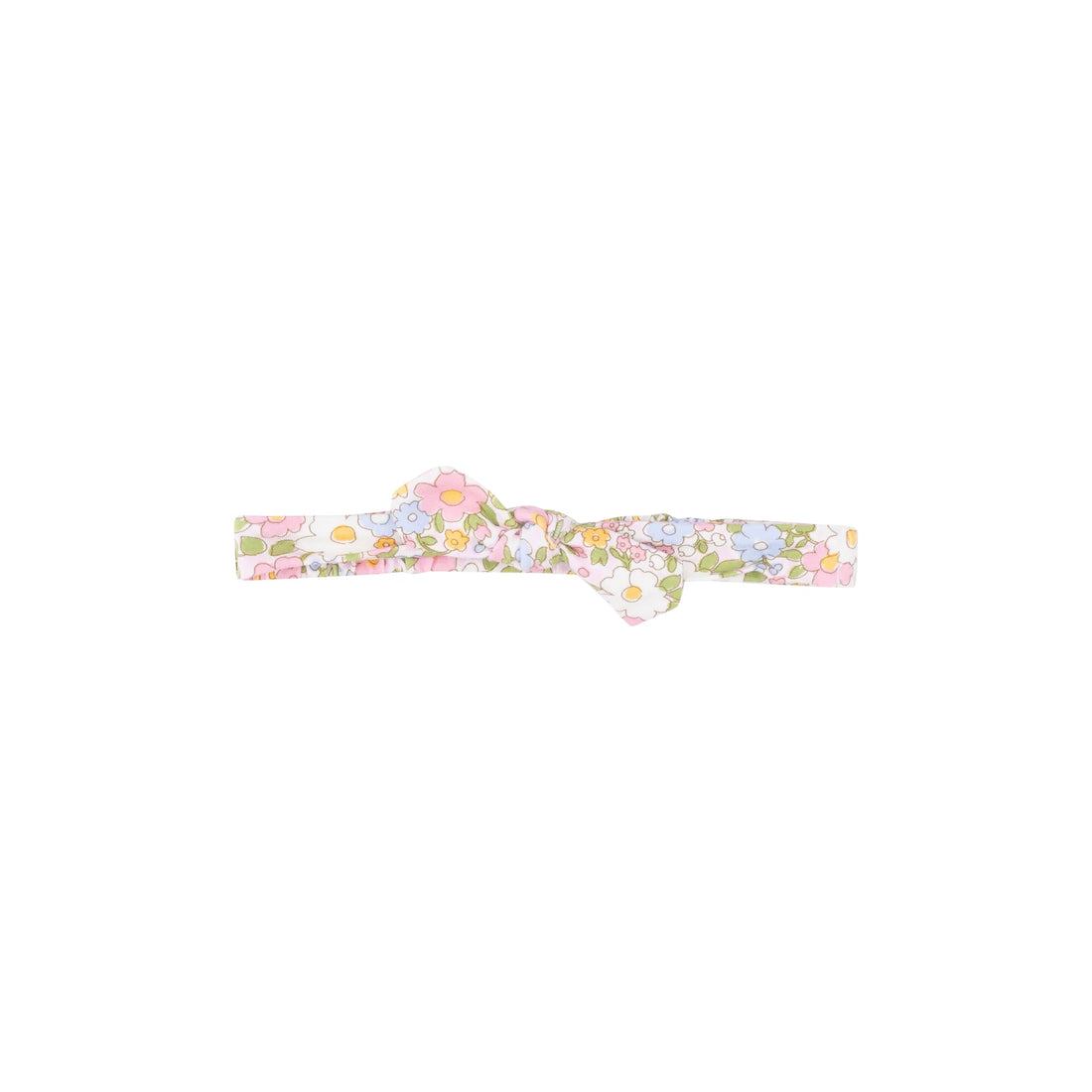 Multi Color Bubbly Floral Calico Knot Headband