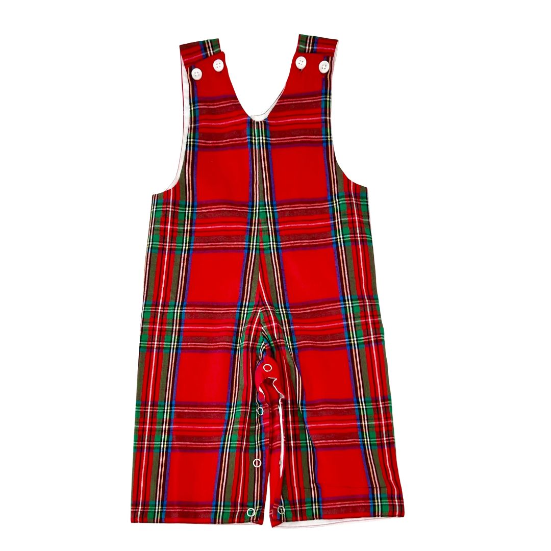 plaid longall  christmas baby boy