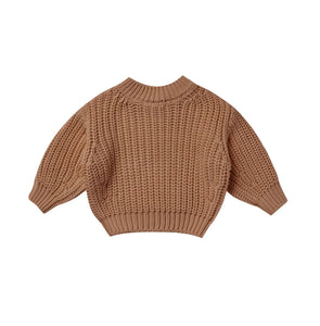 cinnamon chunky sweater