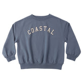 Blue sweatshirt with &
