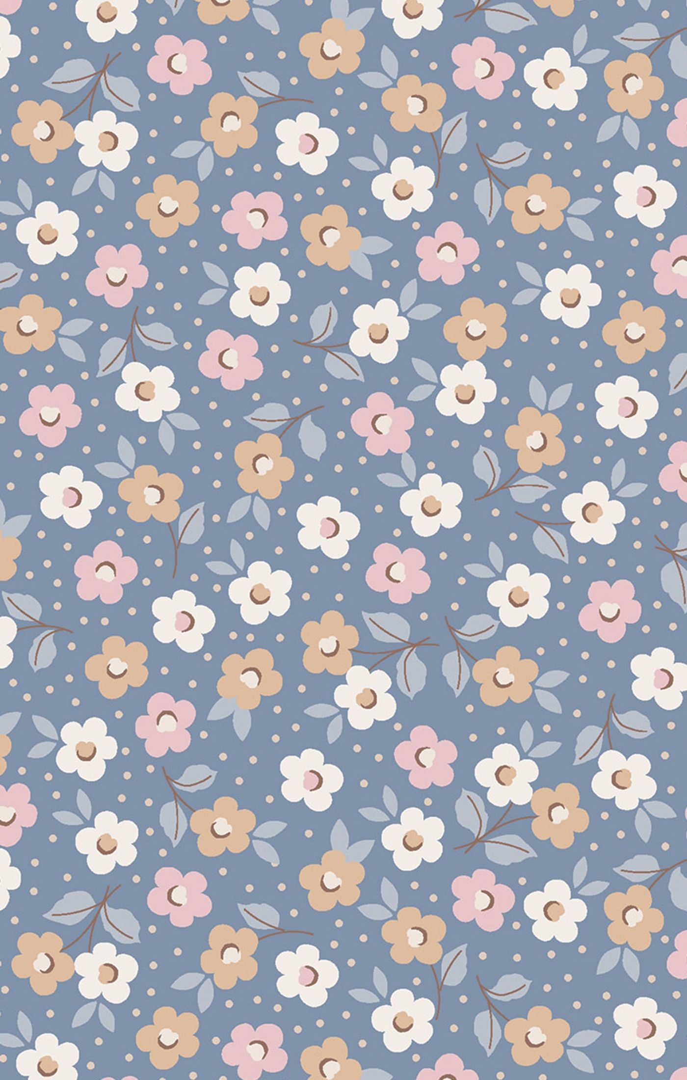 Blue/Pink Country Calico Ruffle 2 Way Zipper Footie