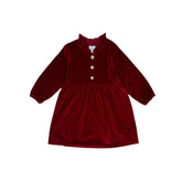 cranberry velvet dress