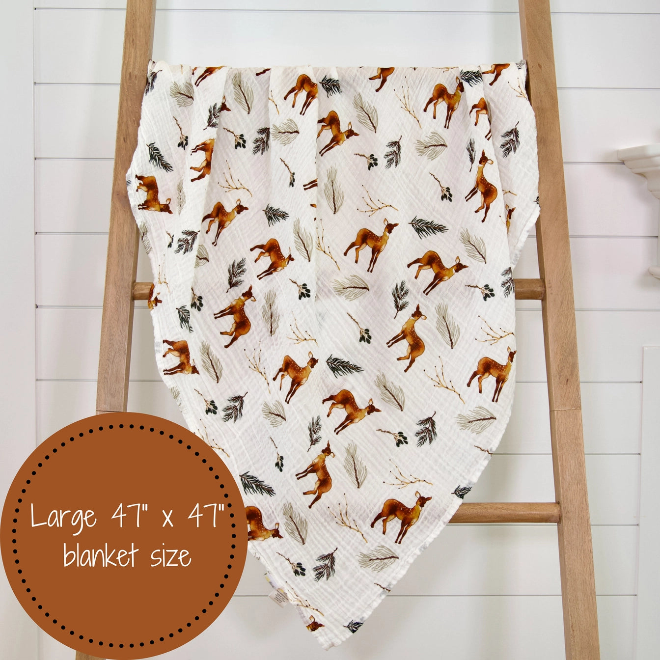 deer baby swaddle blanket