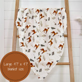 deer baby swaddle blanket