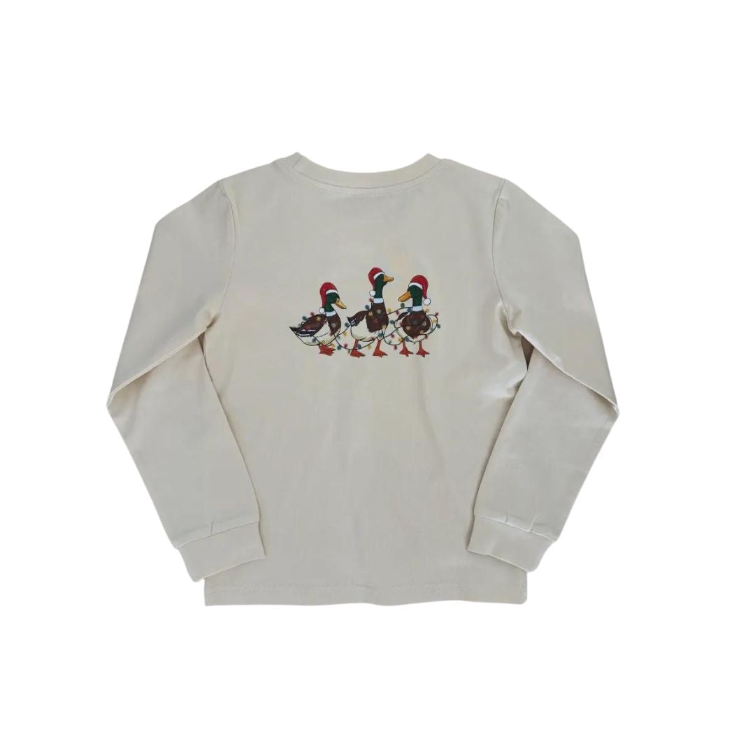 christmas mallard duck kids tee