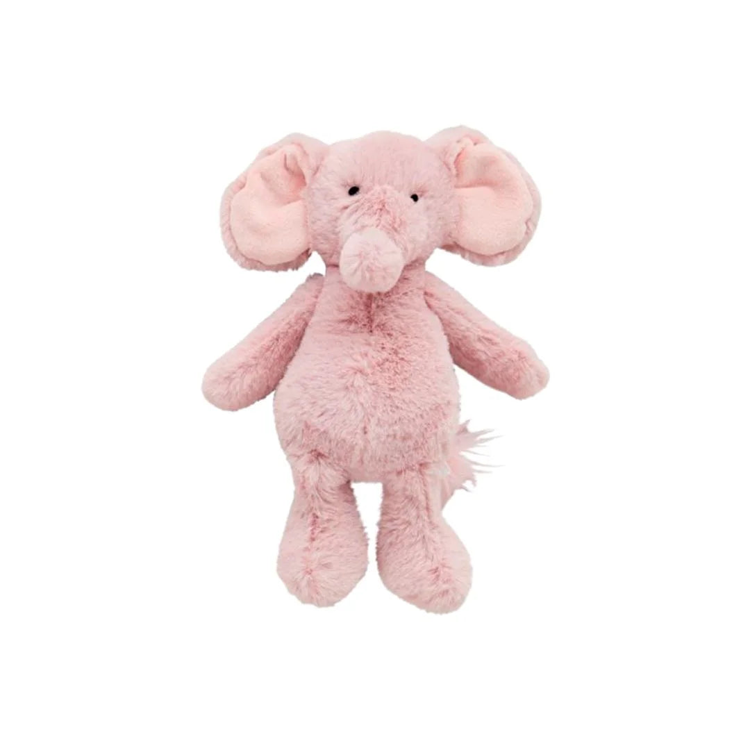 pink elephant rattle plush