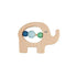 wooden elephant baby teether