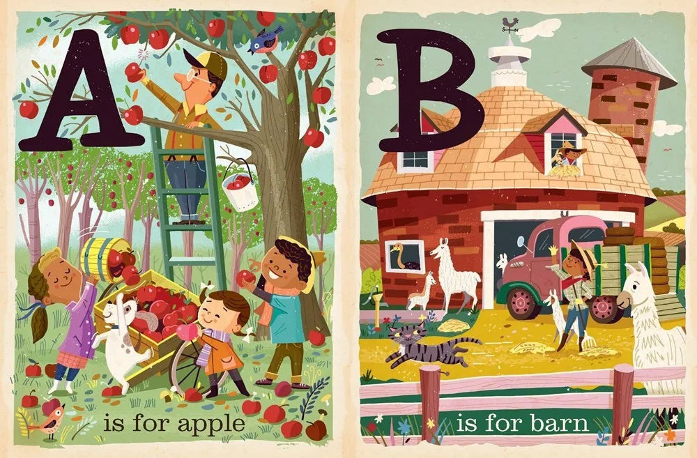 f is for farm kids book