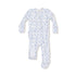 blue floral footie