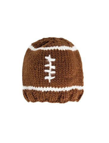 brown knit football hat