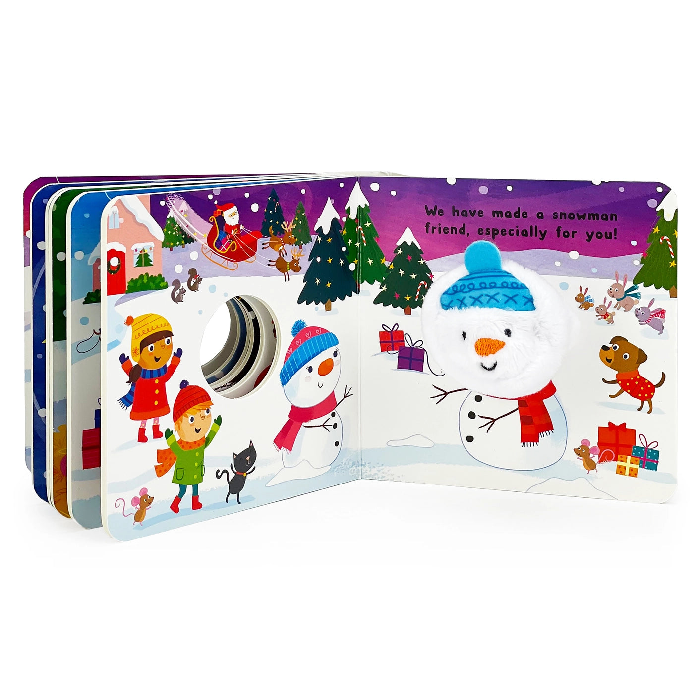 Friendly Little Snowman Finger Puppet Book