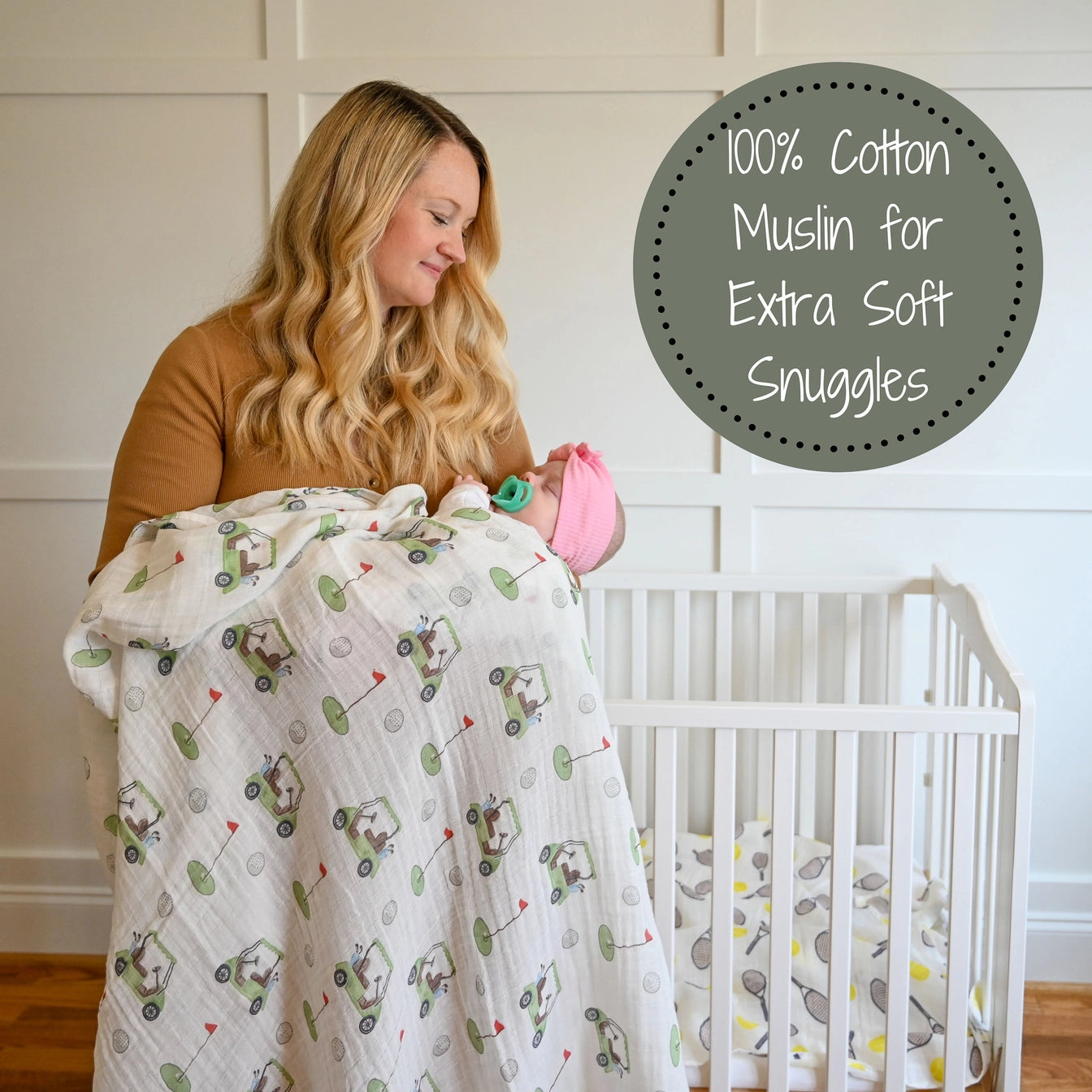 Baby Golf Swaddle Blanket The Red Wagon