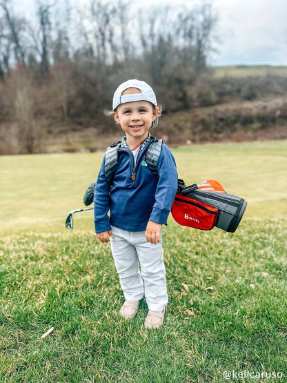 navy golf quarter zip