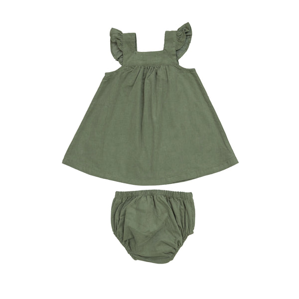 back of dress with matching bloomer