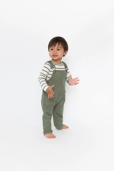 green corduroy overalls for baby