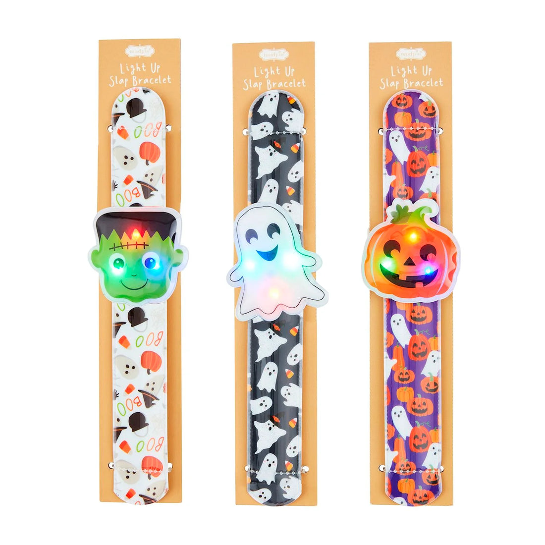 halloween light up slap bracelets
