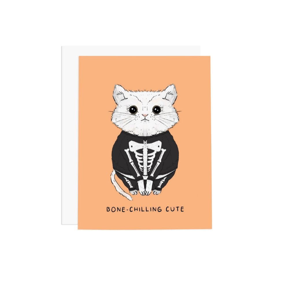 halloween card with cat on it
