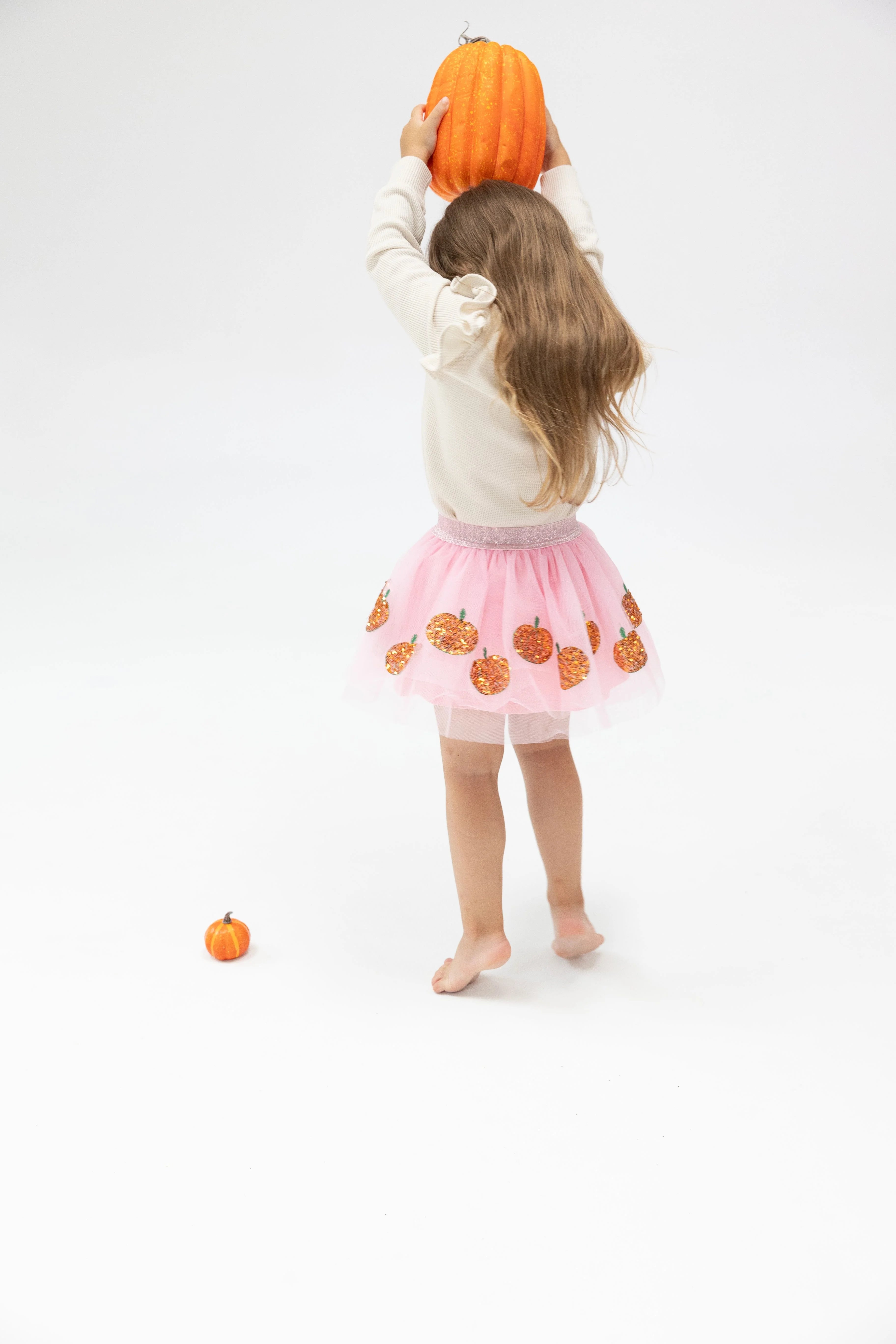 pink pumpkin halloween kids tutu