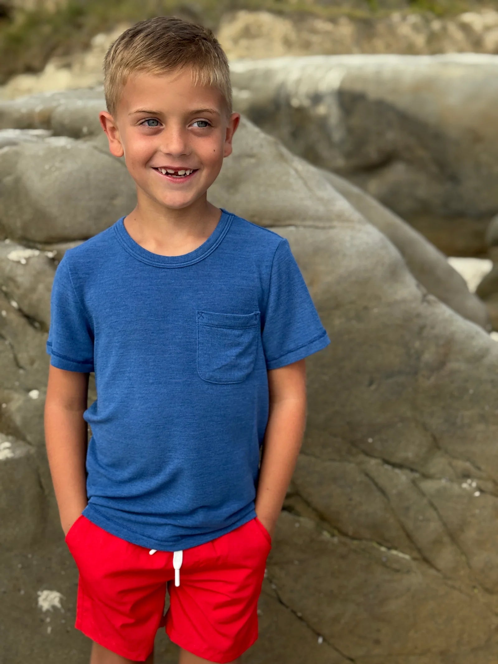 Red Twill Shorts