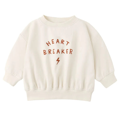 Beige sweatshirt with &