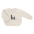 Knitted sweater with &