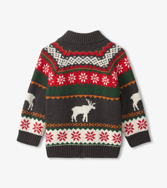 grey stag cardigan