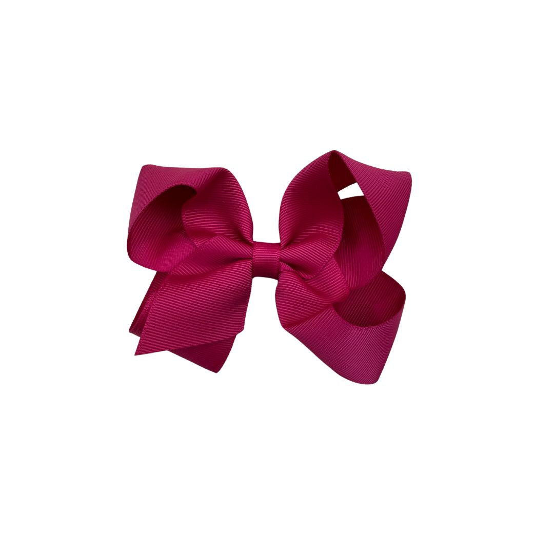 hot pink grosgrain bow
