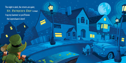 Illustration of a street scene on St. Patrick&