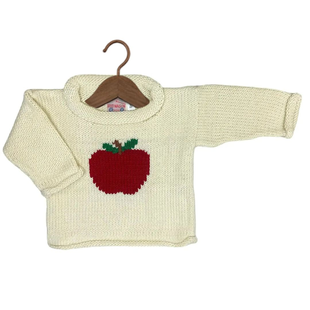 Pull col roulé pomme ivoire 