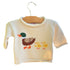 ivory sweater with mallard duck and two ducklings following behind